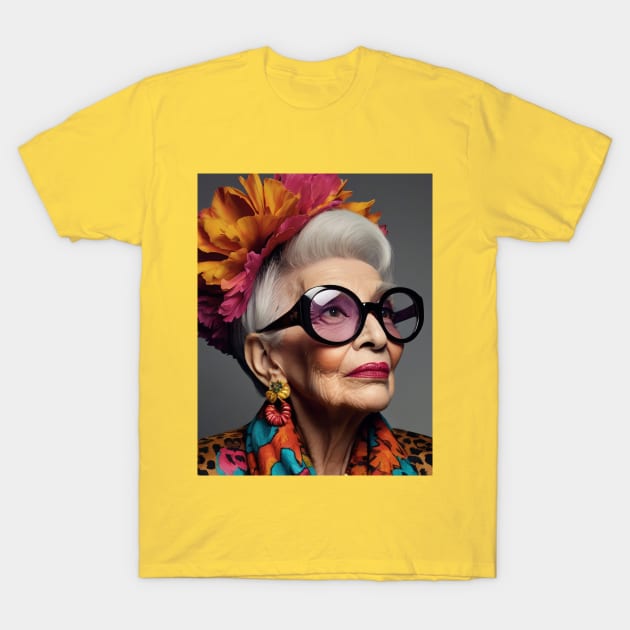 Iris Apfel T-Shirt by Strange-desigN